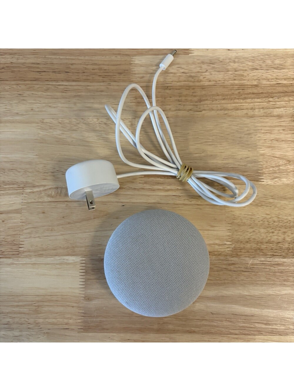 Google Nest Mini Smart Speaker 2nd Generation H2C with Power Cable Tested Chalk